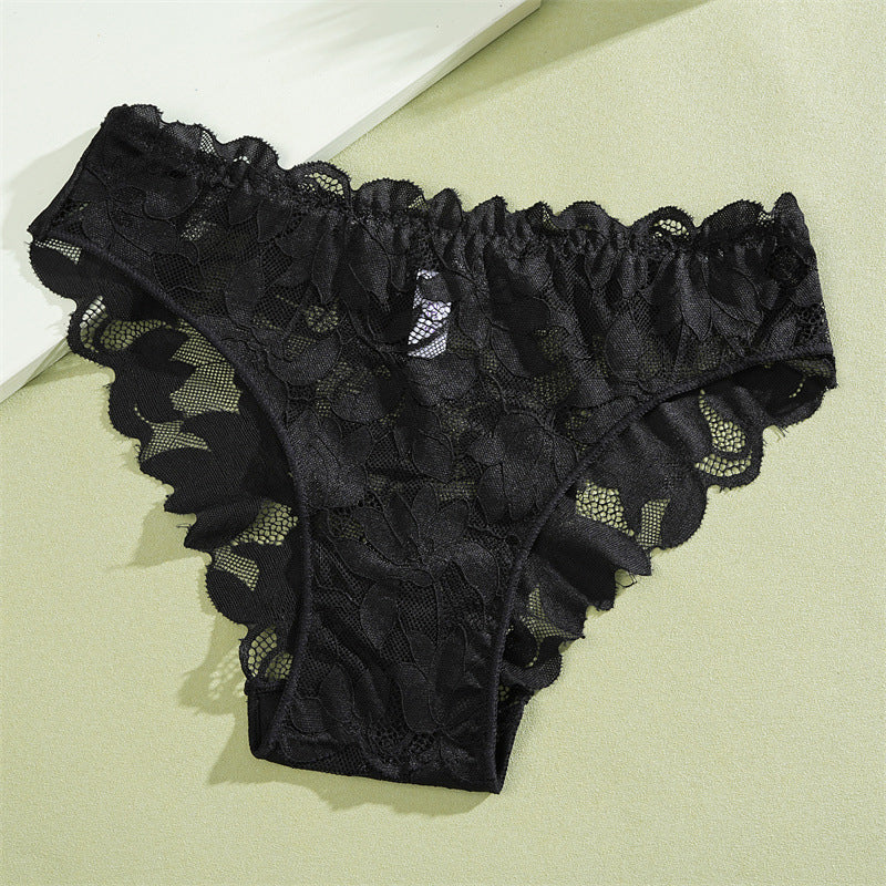 🔥Kjøp 1 få 2 gratis🔥Dametruser med lav midje og blomsterprint i blonde