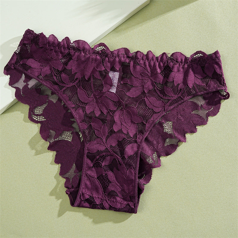 🔥Kjøp 1 få 2 gratis🔥Dametruser med lav midje og blomsterprint i blonde